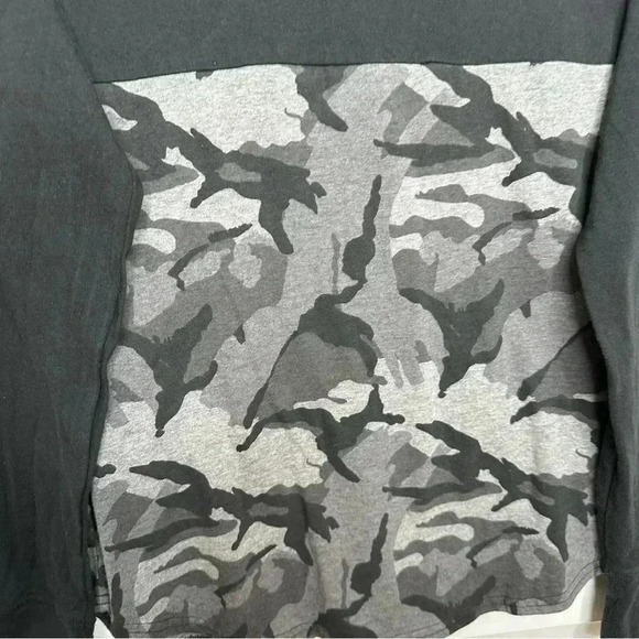 George Hoodie Thin Kangaroo Pocket Black & Grey  Camo Size Small - Picture 11 of 16